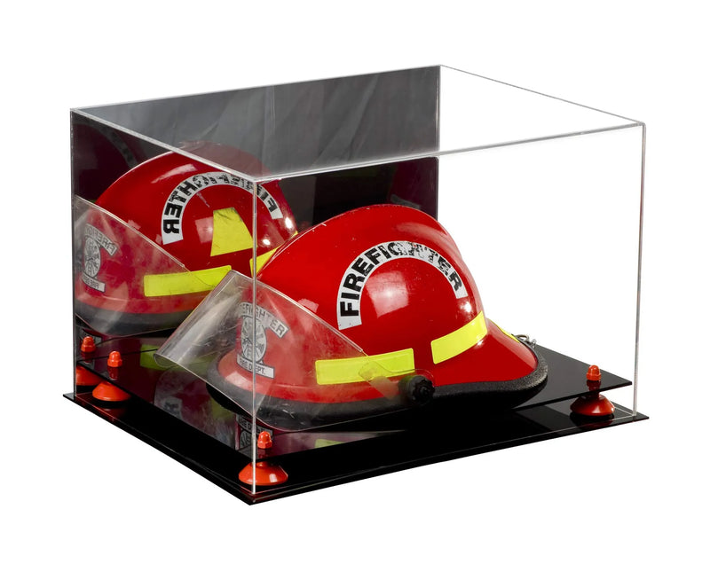 fireman helmet display case for sale at better display cases