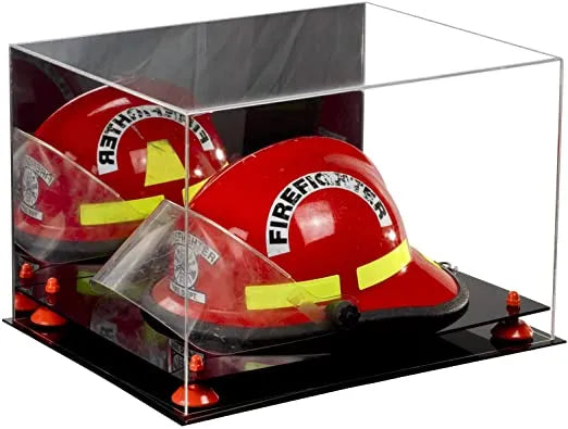 fireman helmet display case for sale at better display cases