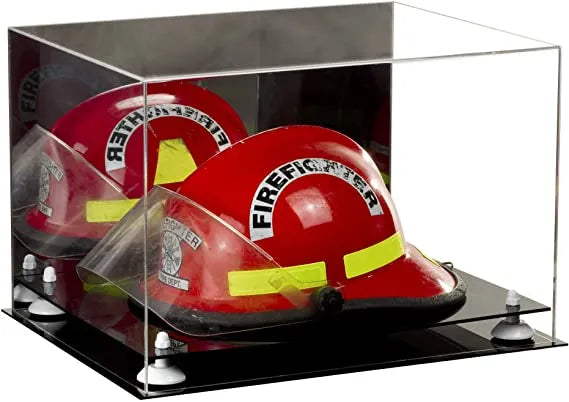 fireman helmet display case for sale at better display cases