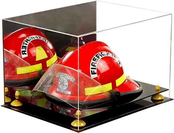 fireman helmet display case for sale at better display cases