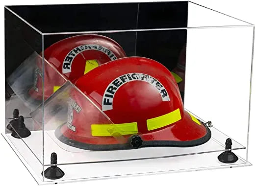 fireman helmet display case for sale at better display cases