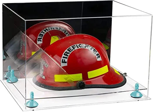 fireman helmet display case for sale at better display cases