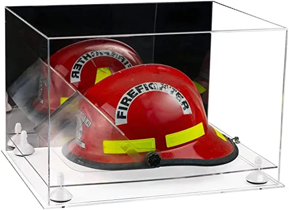 fireman helmet display case for sale at better display cases