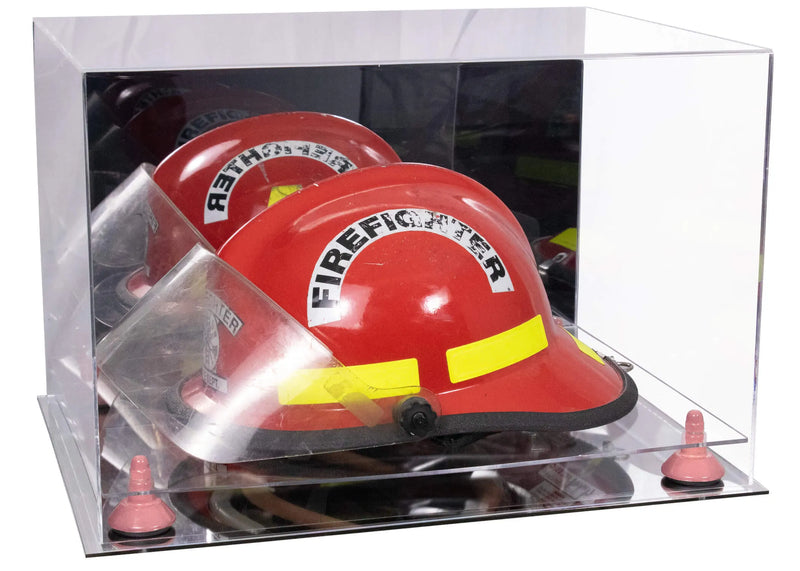 fire helmet stand for sale at better display cases