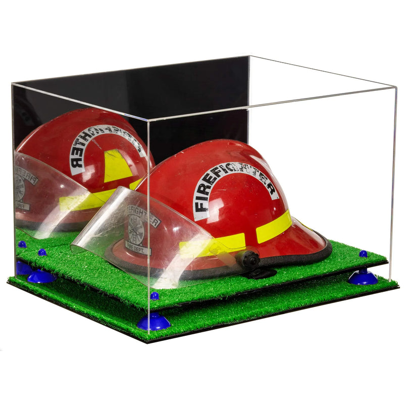 fire helmet stand for sale at better display cases