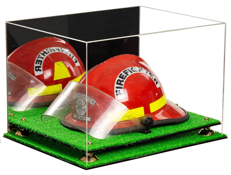 fire helmet stand for sale at better display cases