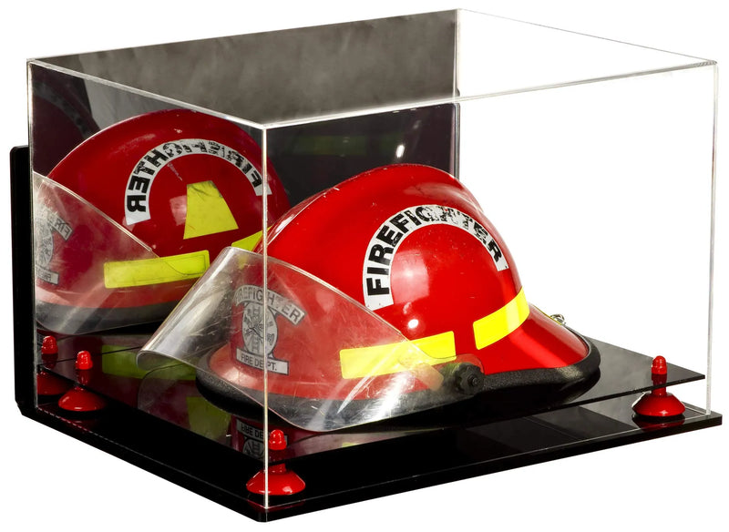 fireman helmet display case for sale at better display cases