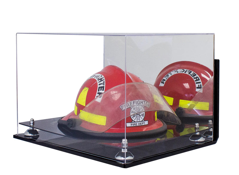 fireman helmet display case for sale at better display cases