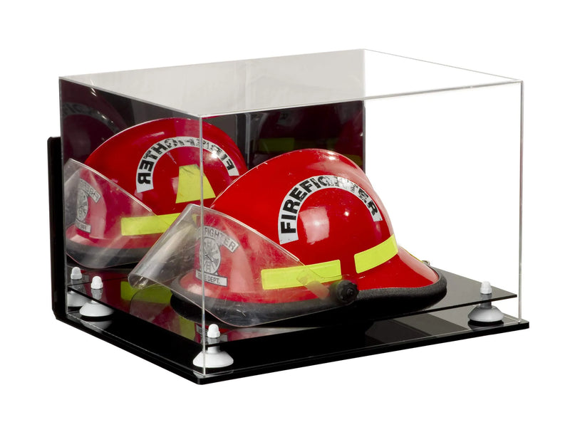 fireman helmet display case for sale at better display cases