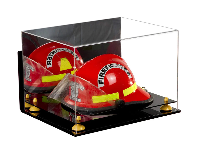 fireman helmet display case for sale at better display cases