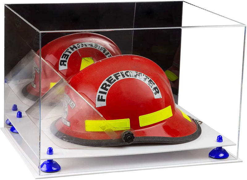 fireman helmet display case for sale at better display cases