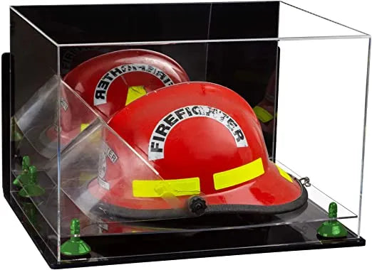 fireman helmet display case for sale at better display cases