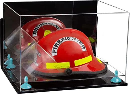 fireman helmet display case for sale at better display cases