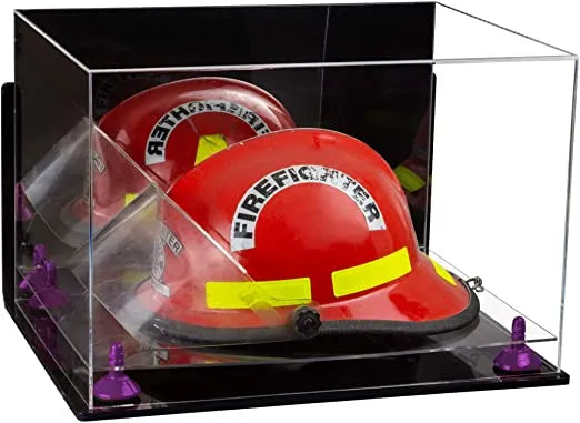 fireman helmet display case for sale at better display cases