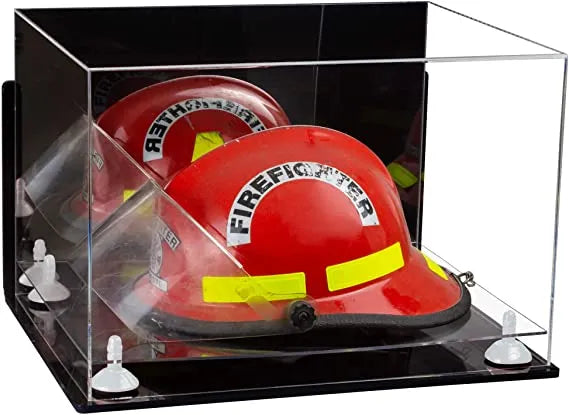 fireman helmet display case for sale at better display cases