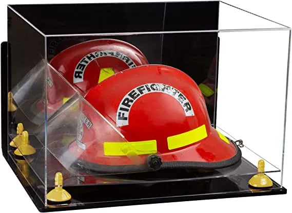 fireman helmet display case for sale at better display cases