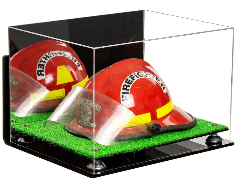 fire helmet stand for sale at better display cases