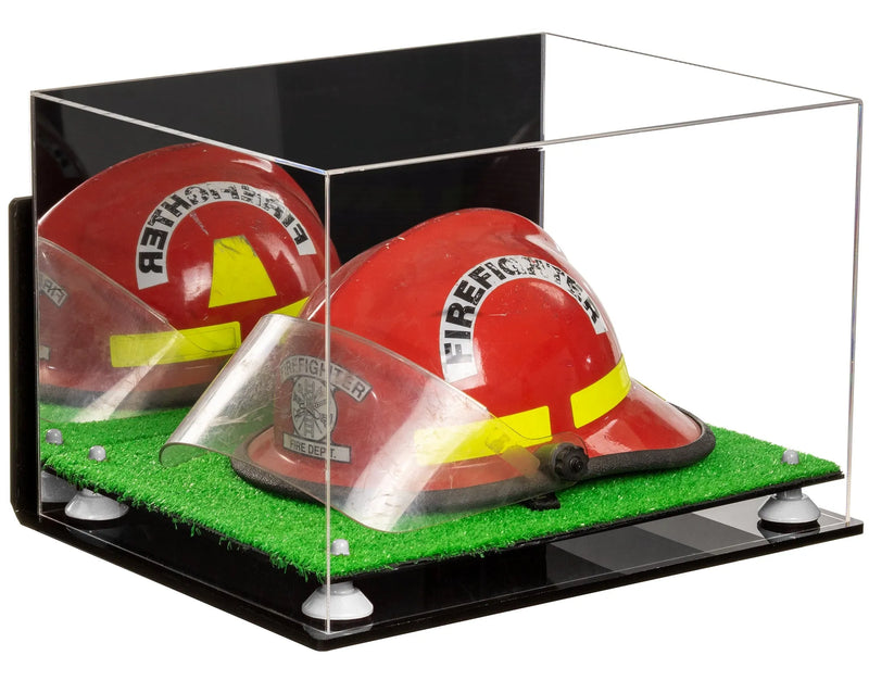 fire helmet stand for sale at better display cases