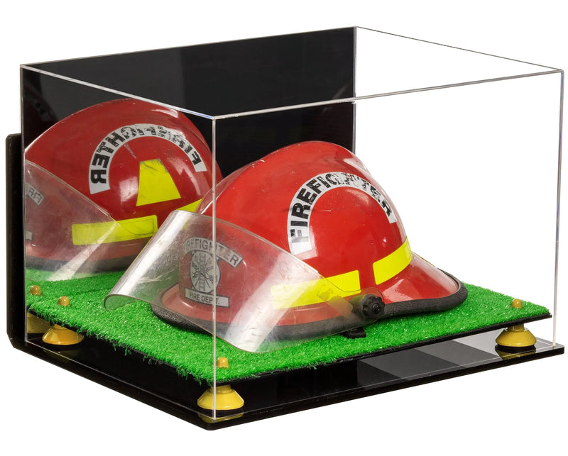 fire helmet stand for sale at better display cases