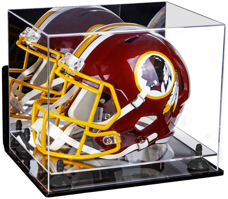 full size football helmet display case for sale at better display cases