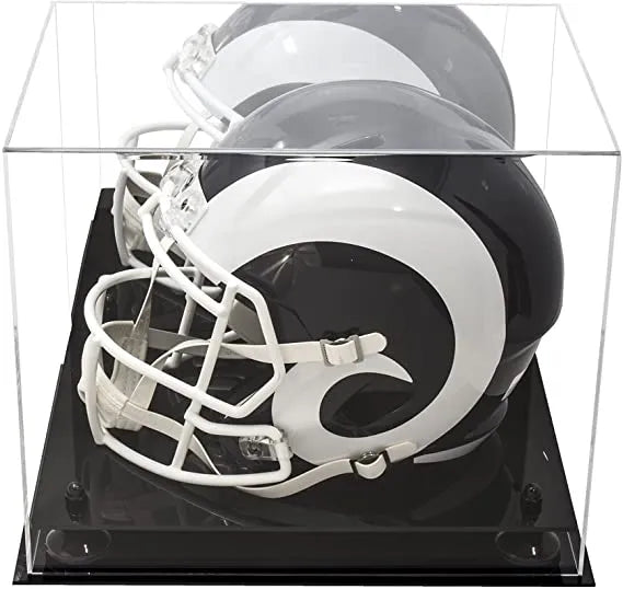 full size football helmet display case for sale at better display cases