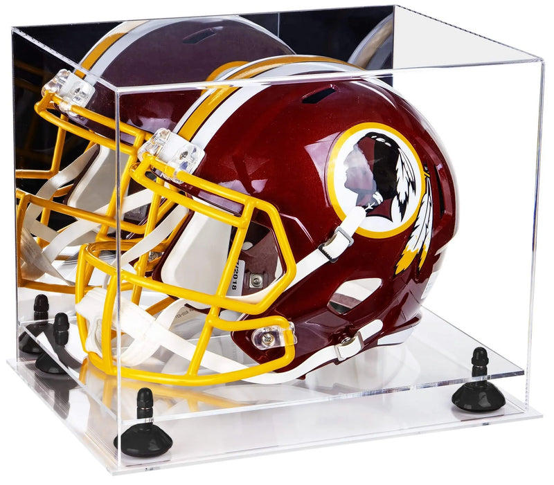 uv protected football helmet display case for sale at better display cases