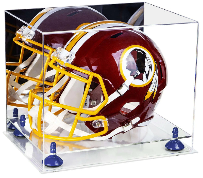 full size football helmet display case for sale at better display cases