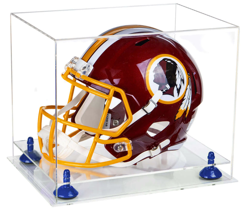 full size football helmet display case for sale at better display cases