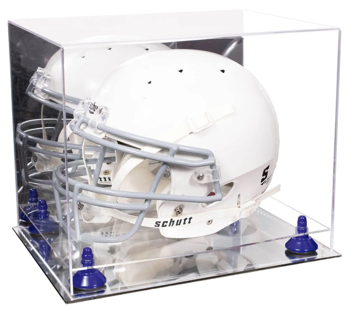 Acrylic Football Helmet Display Case with deals Double Sheet Base (V44)