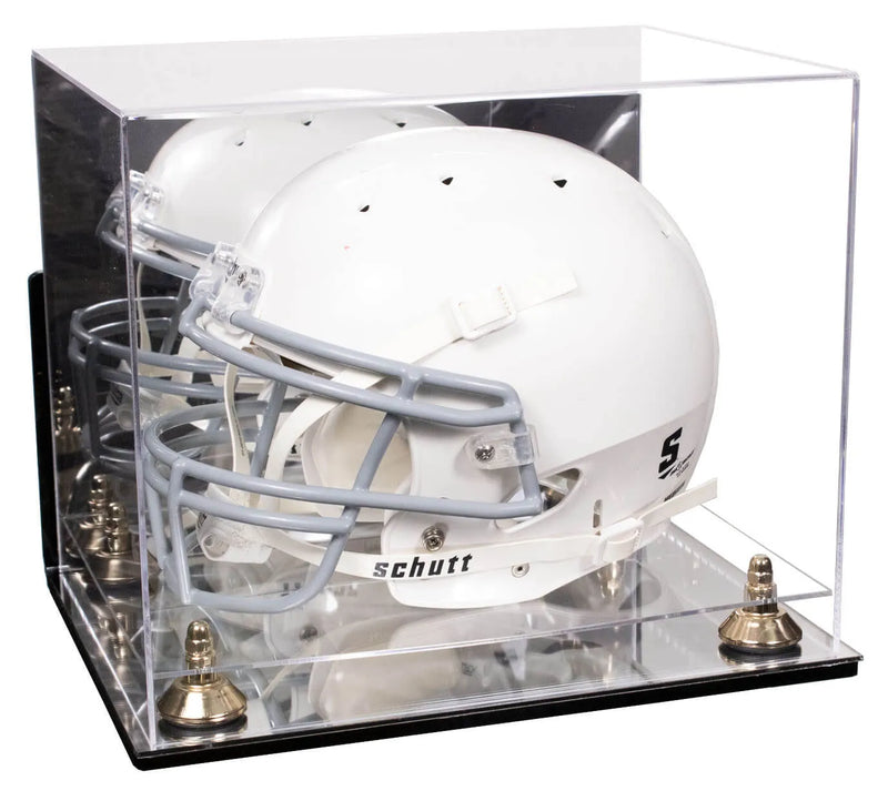 uv protected football helmet display case for sale at better display cases