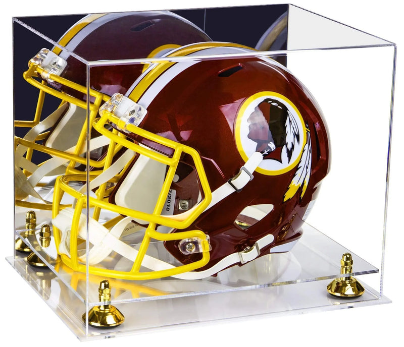 full size football helmet display case for sale at better display cases