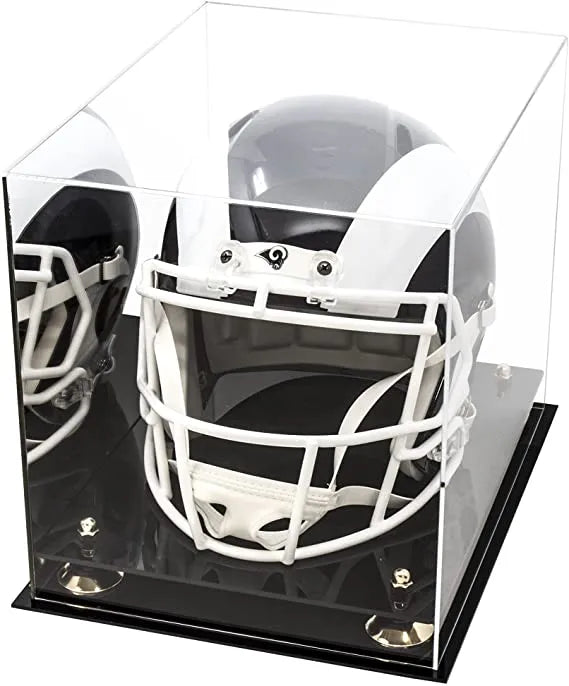 uv protected football helmet display case for sale at better display cases