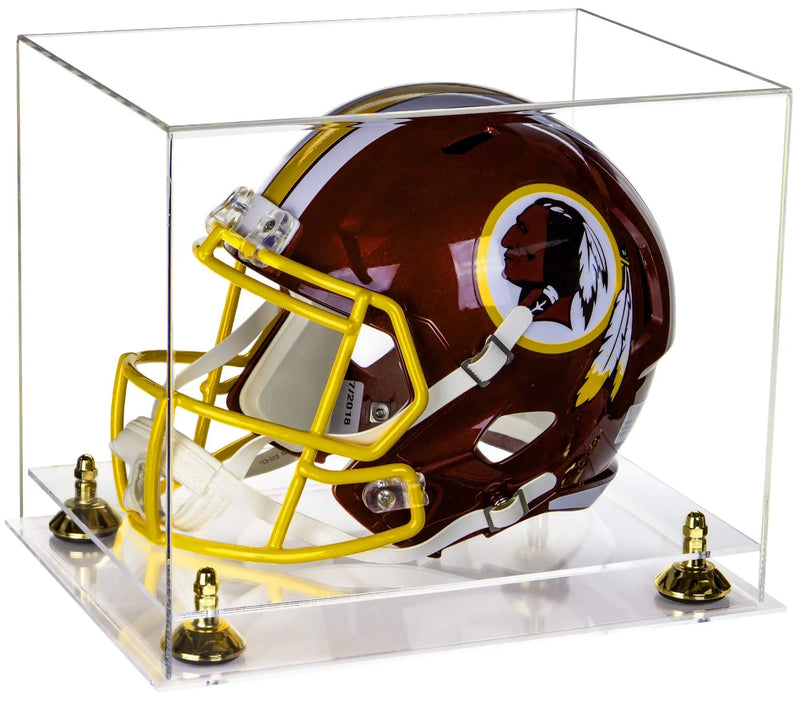 full size football helmet display case for sale at better display cases