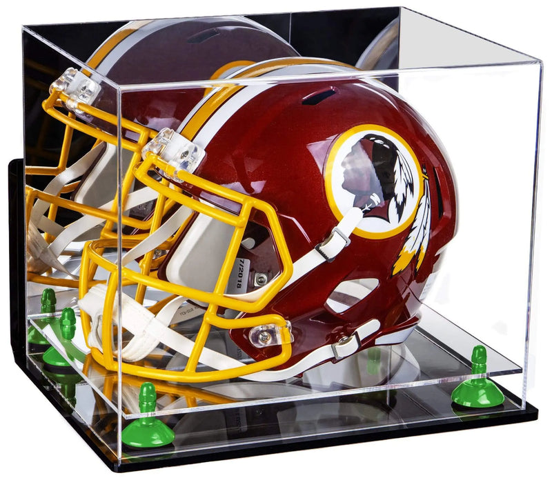 full size football helmet display case for sale at better display cases