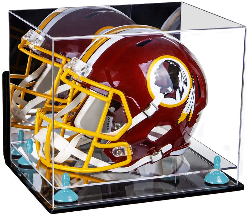 full size football helmet display case for sale at better display cases