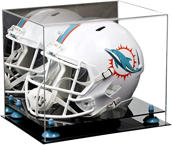 full size football helmet display case for sale at better display cases