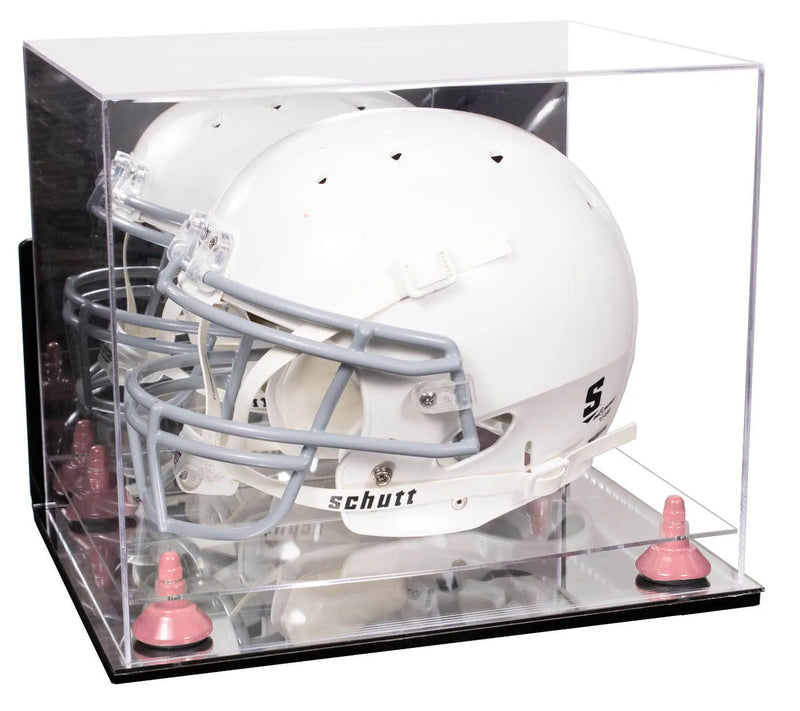 uv protected football helmet display case for sale at better display cases