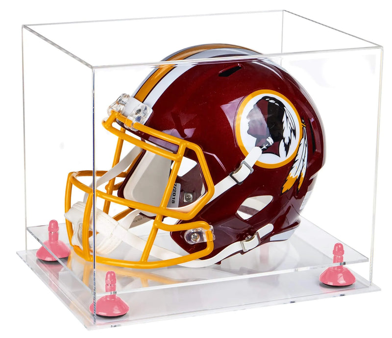 uv protected football helmet display case for sale at better display cases