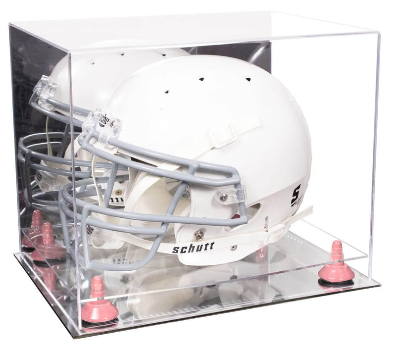 uv protected football helmet display case for sale at better display cases