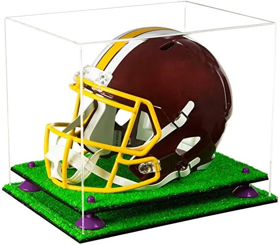 uv protected football helmet display case for sale at better display cases