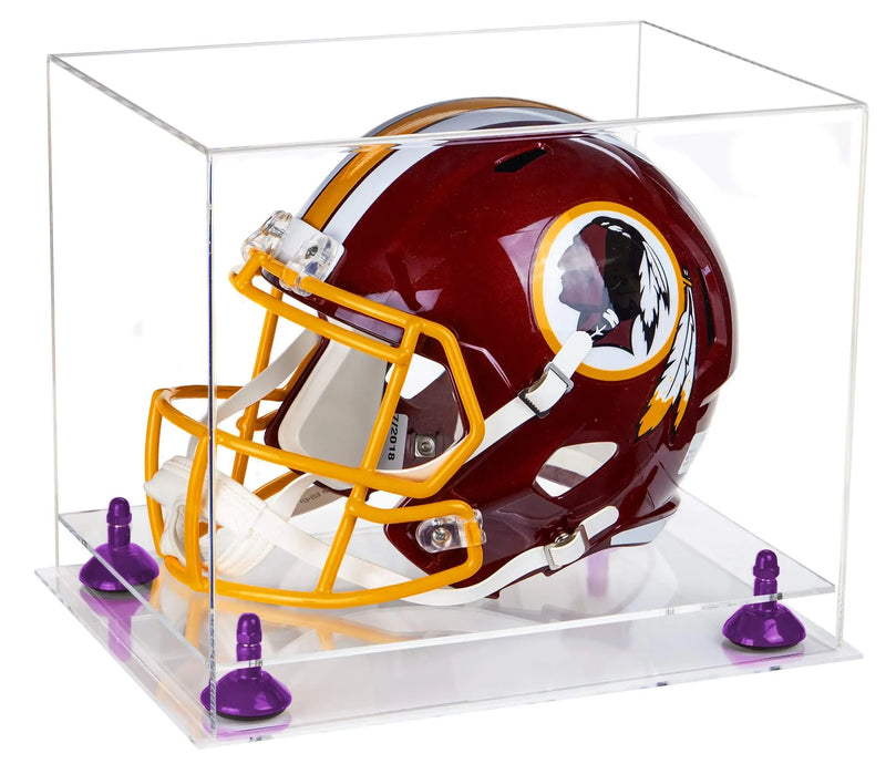 uv protected football helmet display case for sale at better display cases