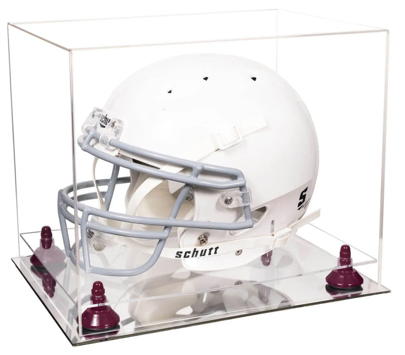 uv protected football helmet display case for sale at better display cases