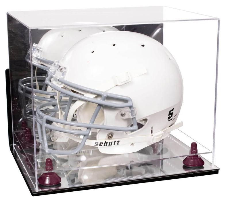 uv protected football helmet display case for sale at better display cases