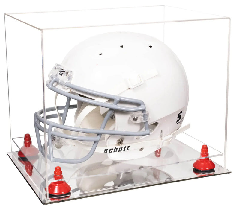 uv protected football helmet display case for sale at better display cases