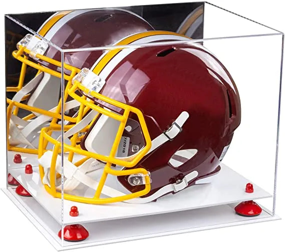 uv protected football helmet display case for sale at better display cases