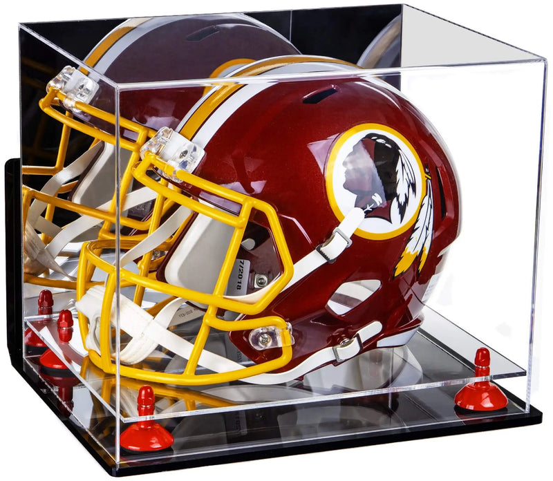 full size football helmet display case for sale at better display cases