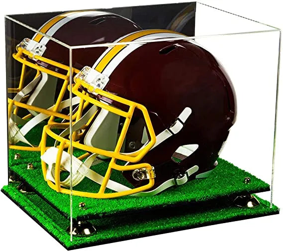 full size football helmet display case for sale at better display cases