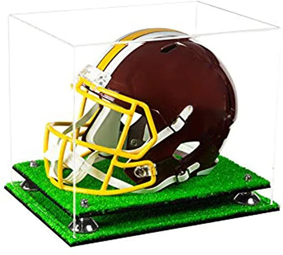 uv protected football helmet display case for sale at better display cases