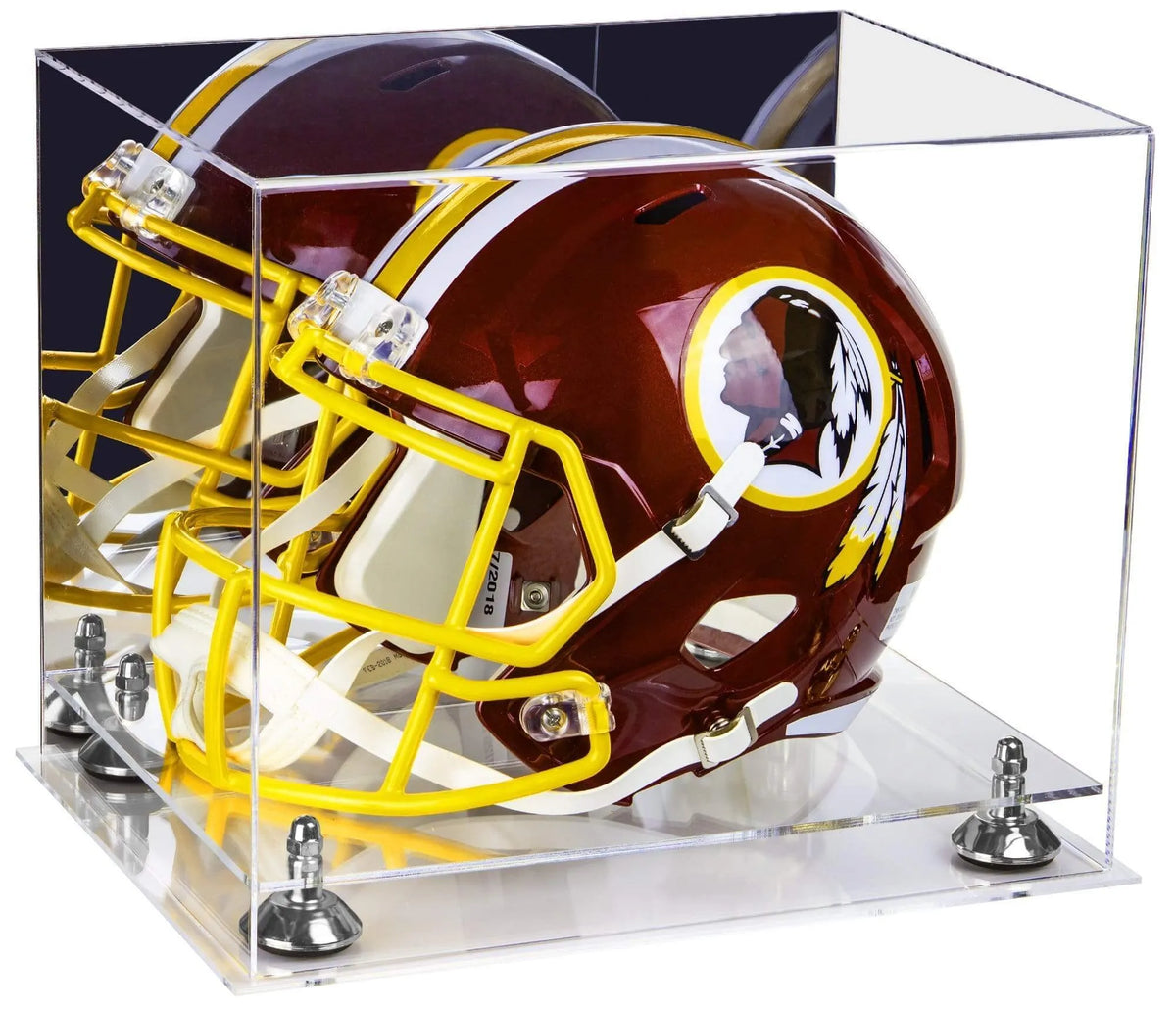 High quality Acrylic Football Helmet Display Case with Double Sheet Base (V44)