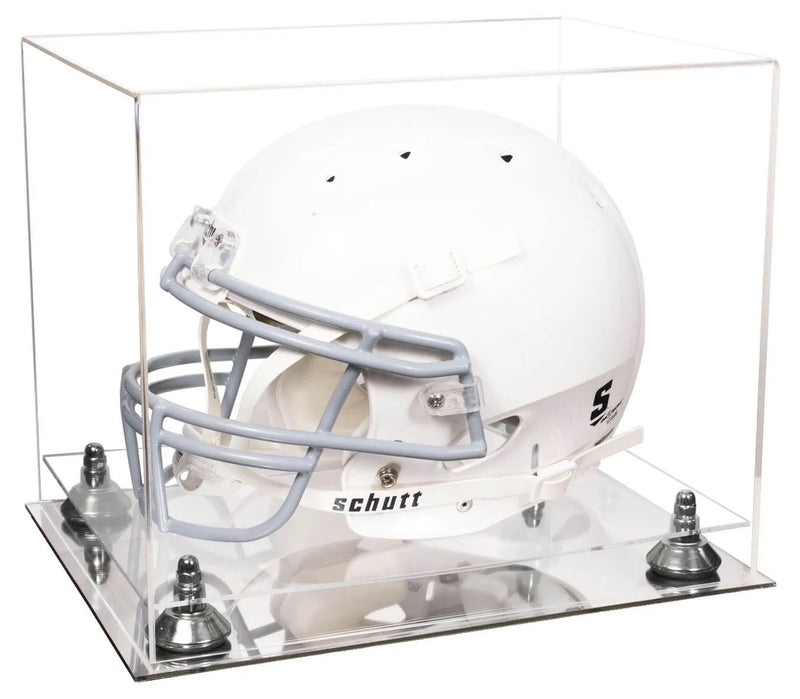 uv protected football helmet display case for sale at better display cases